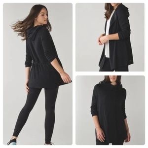 Authentic Lululemon Peace Of Mind Wrap in Heathered Black - Size 8